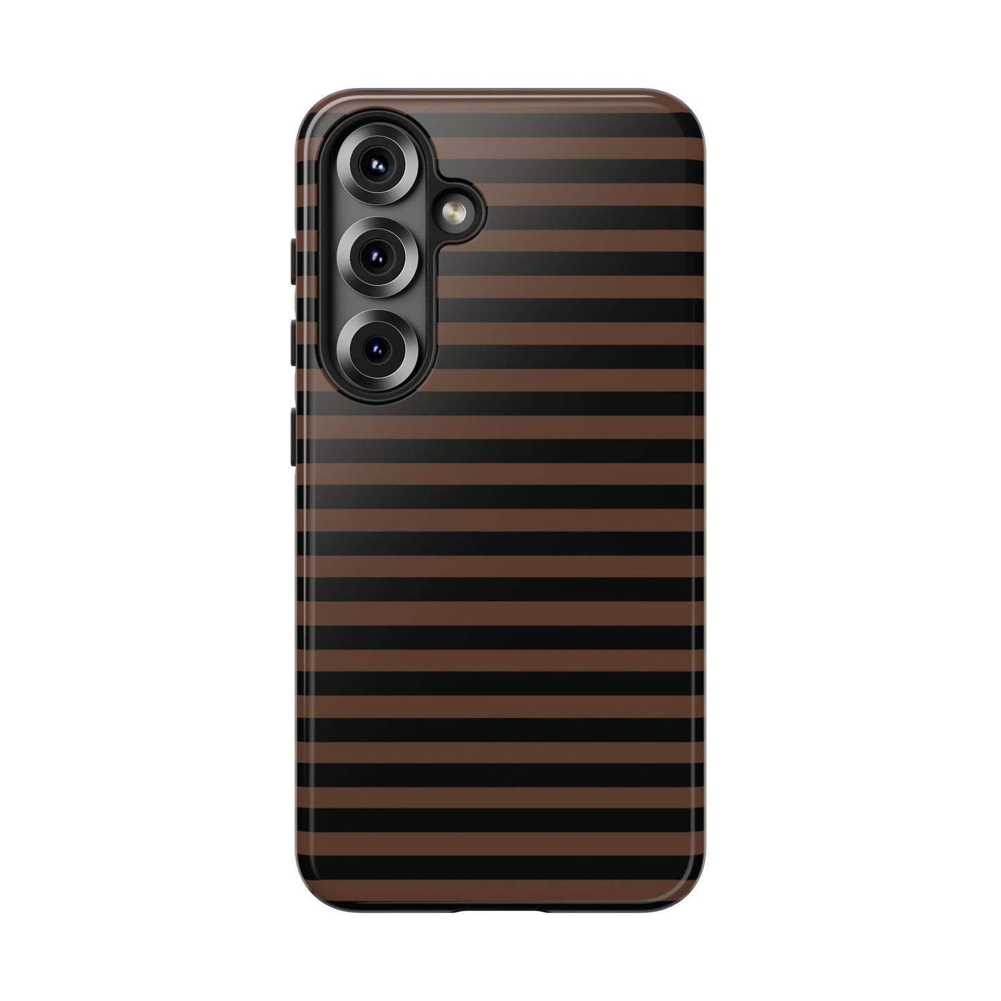 Brown Striped Tough Case