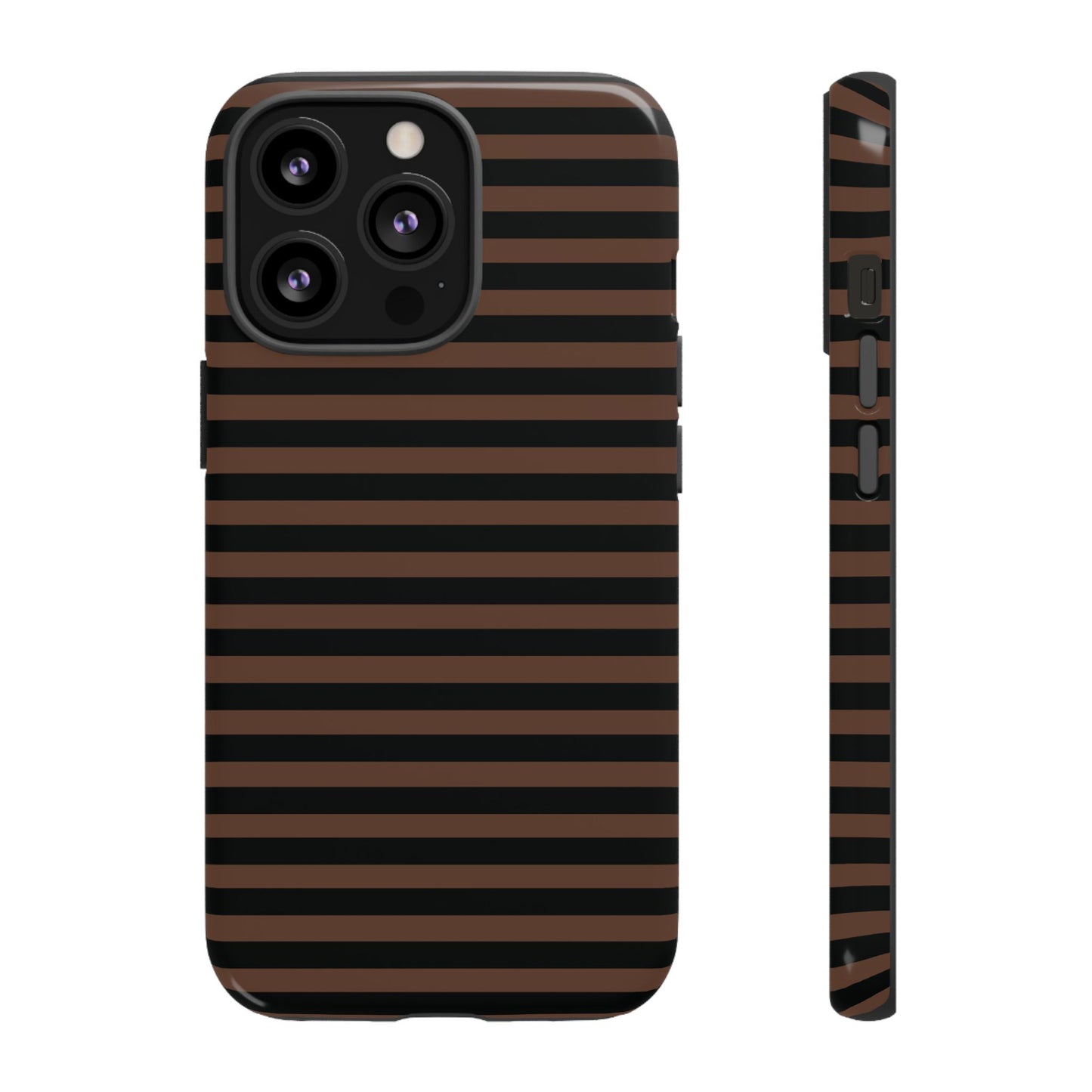 Brown Striped Tough Case