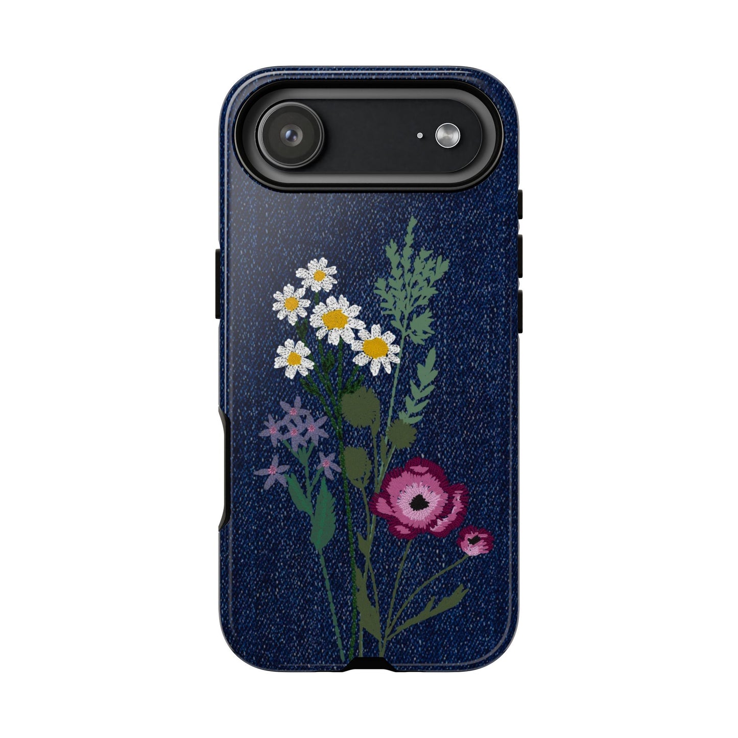 Denim Florals Tough Case