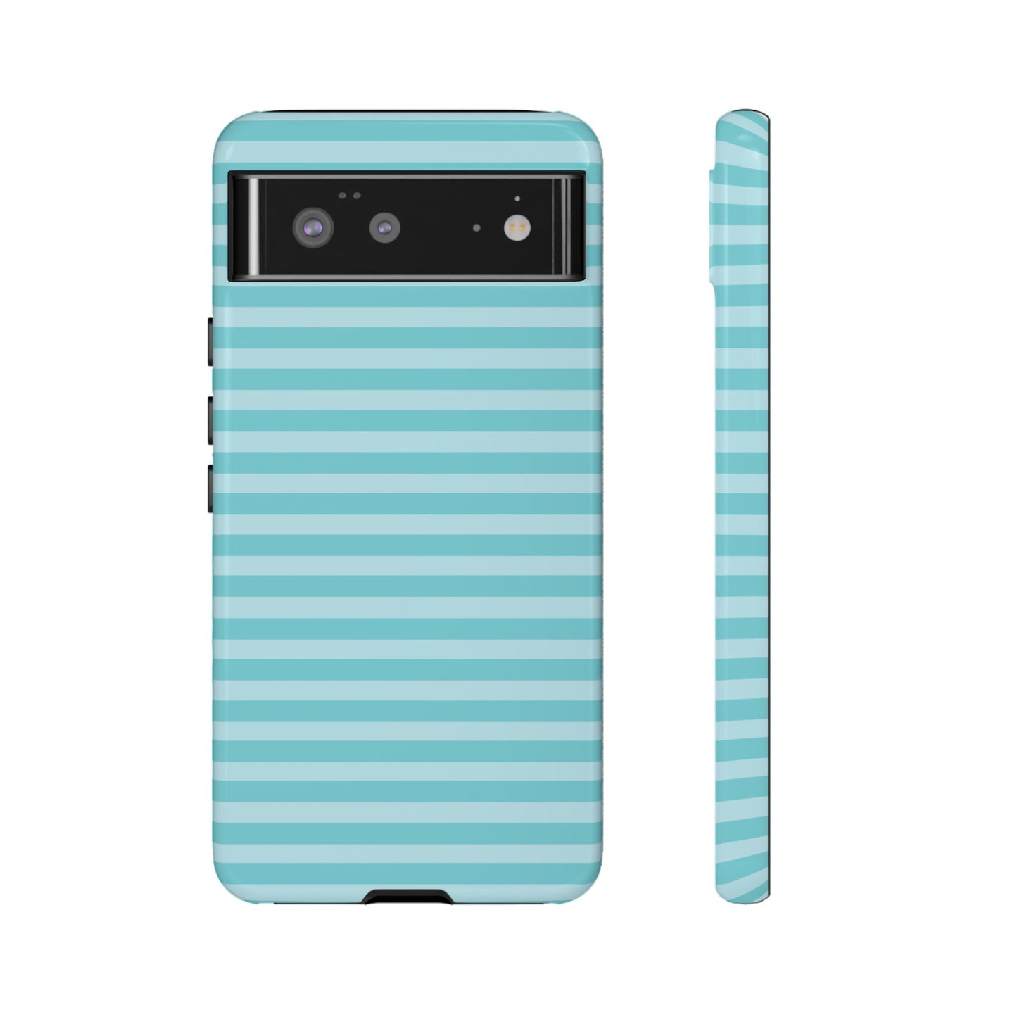 Teal Striped Tough Case