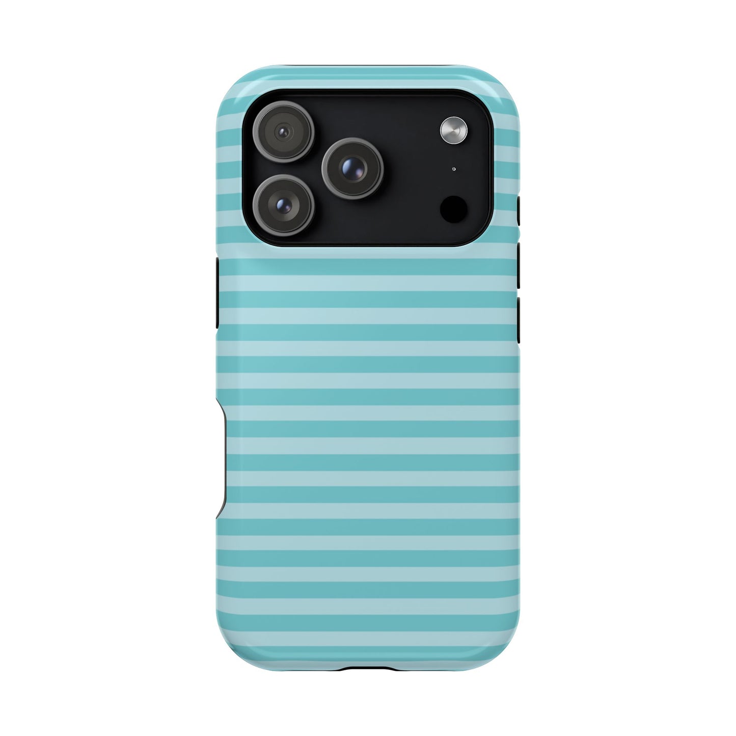 Teal Striped MagSafe Case