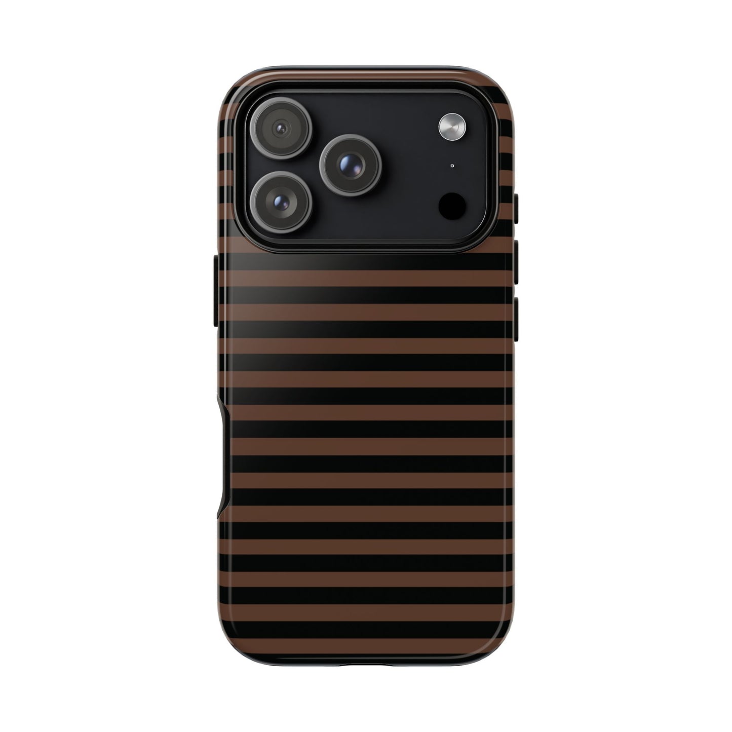 Brown Striped Tough Case