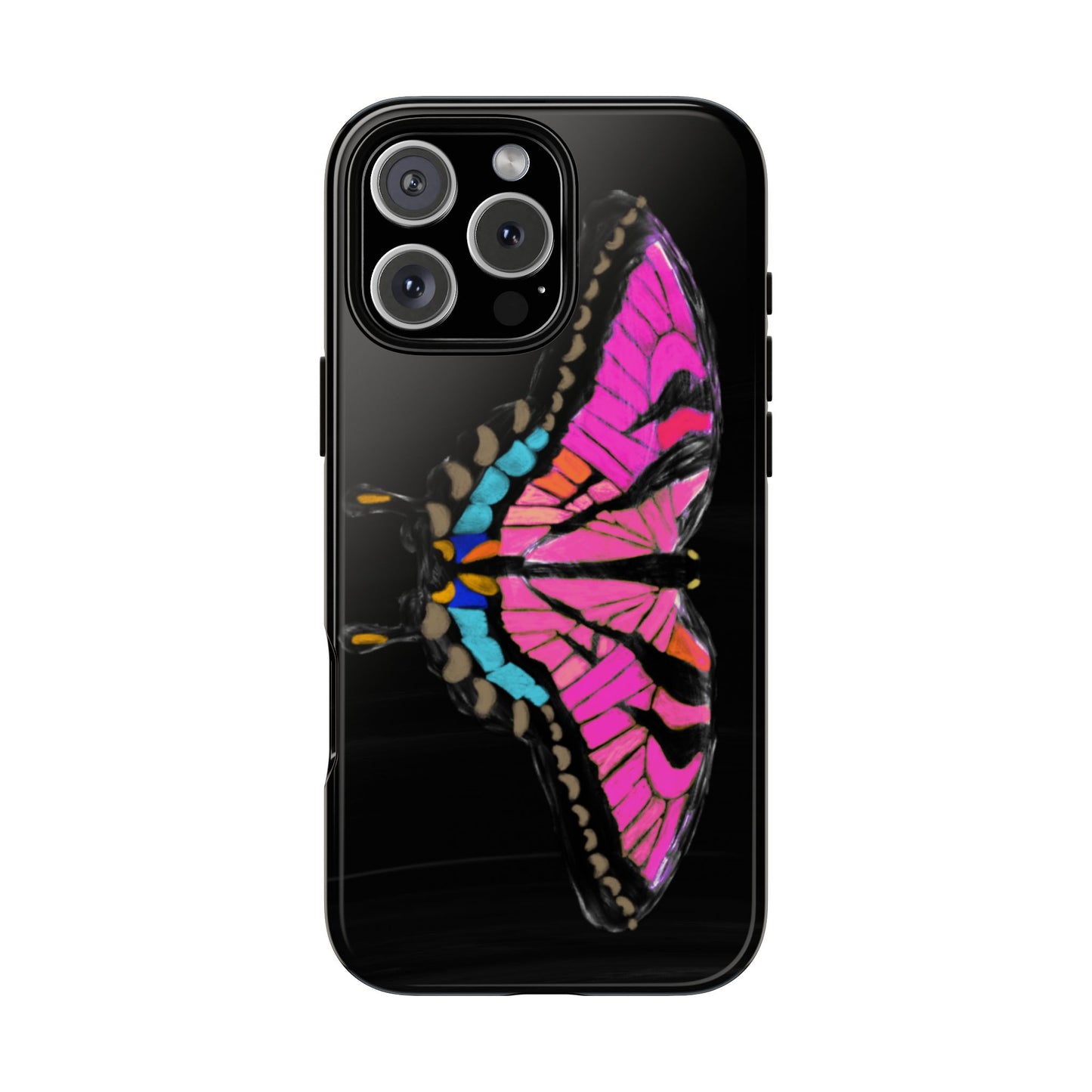 Pink Butterfly Tough Case