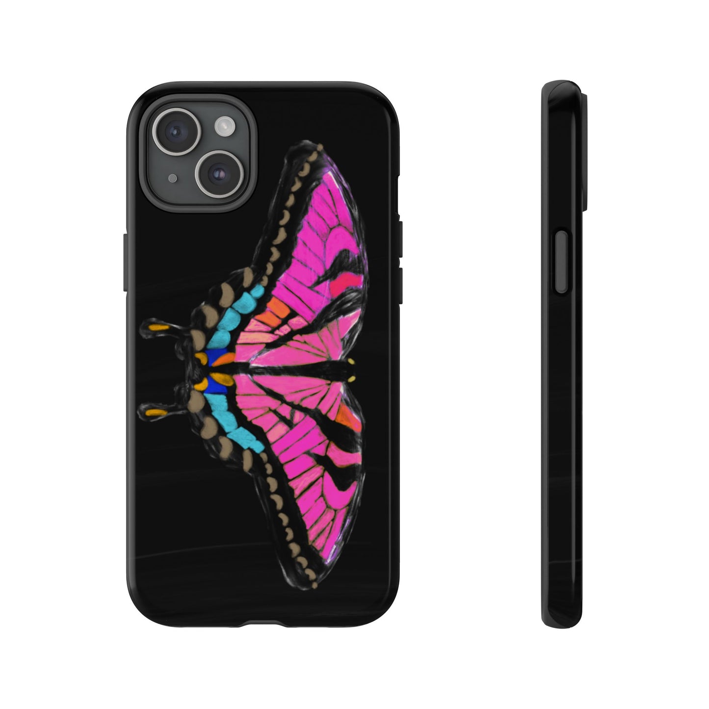 Pink Butterfly Tough Case