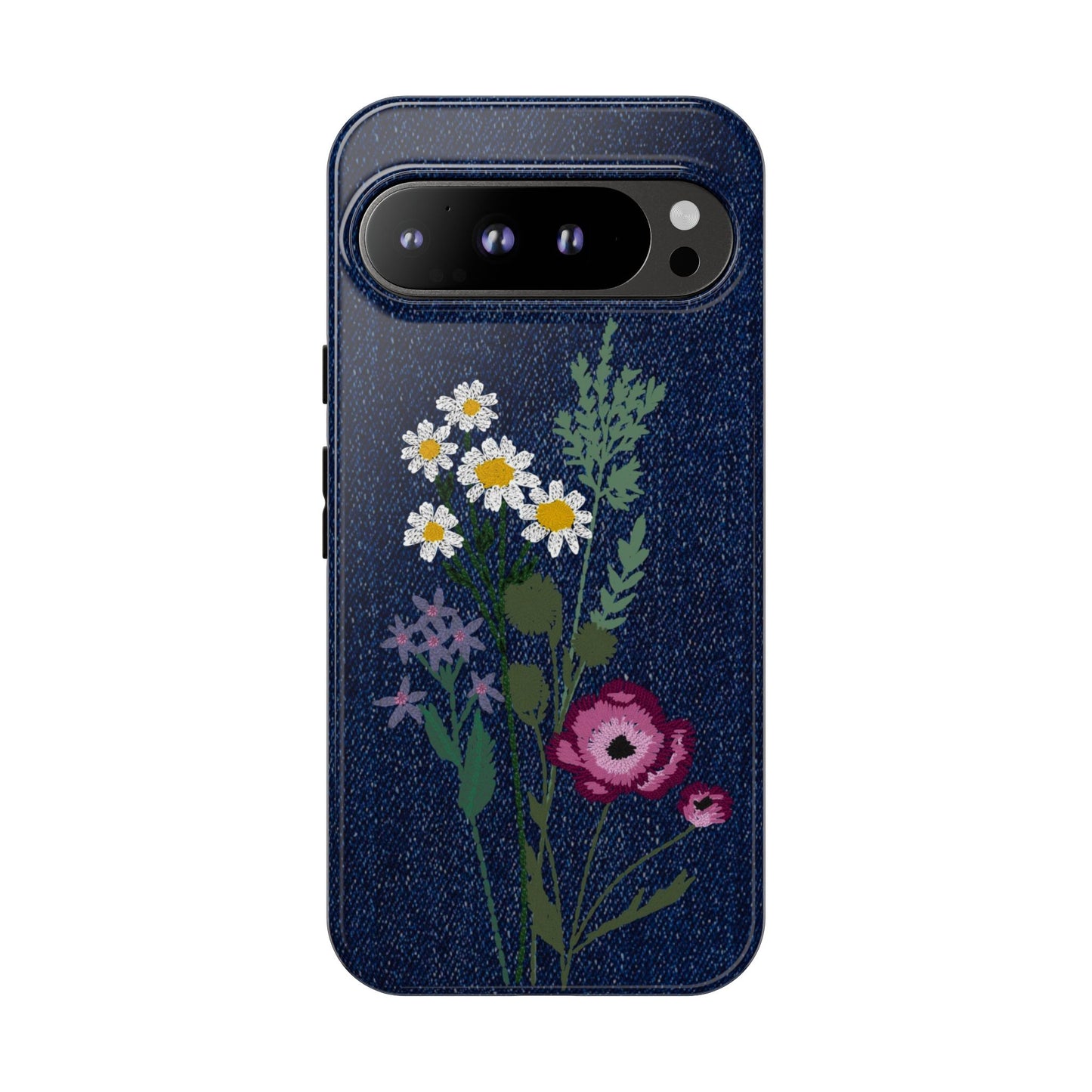 Denim Florals Tough Case