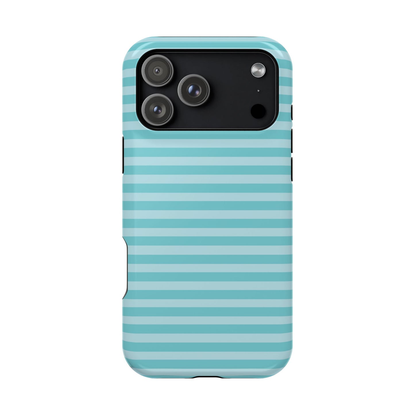 Teal Striped MagSafe Case