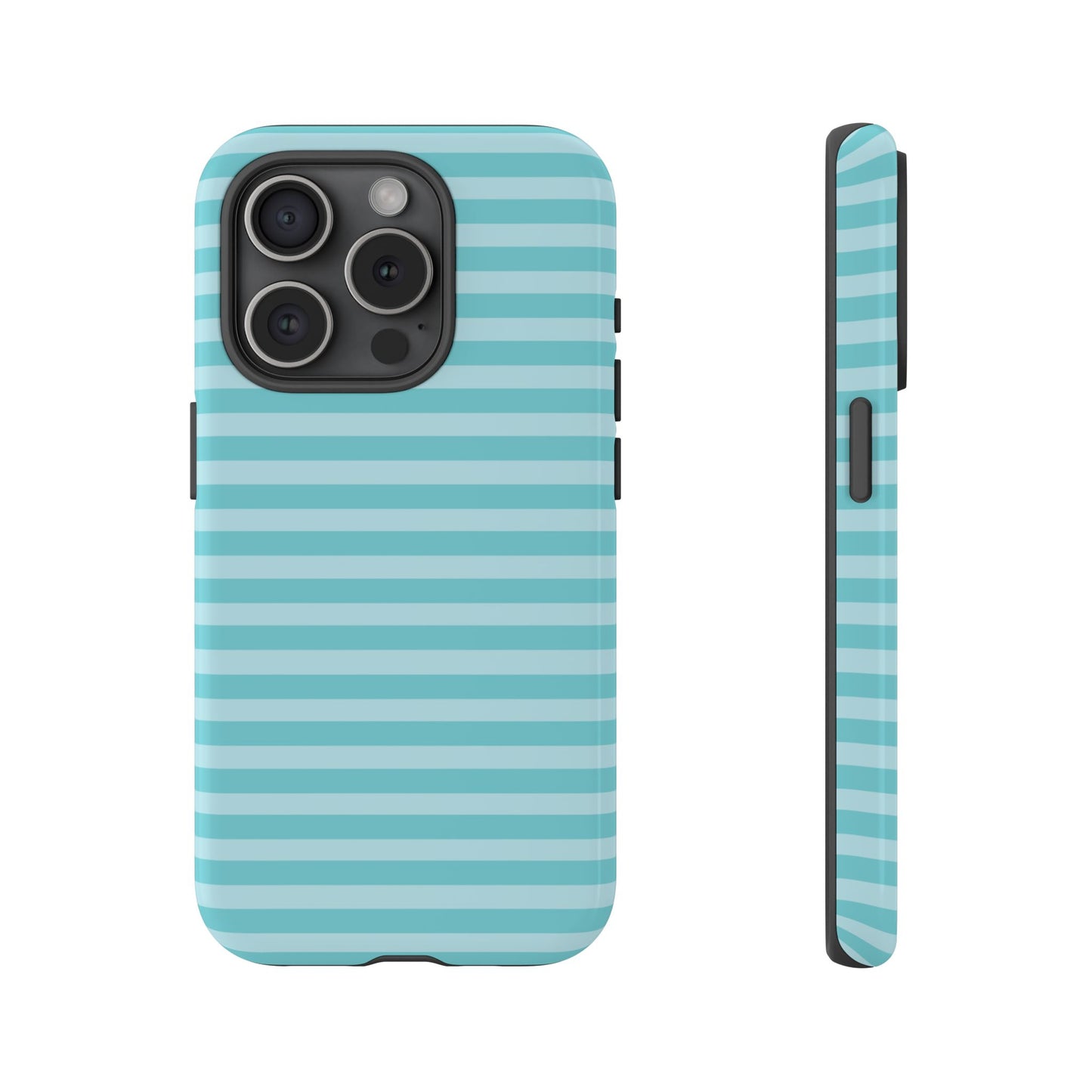 Teal Striped Tough Case