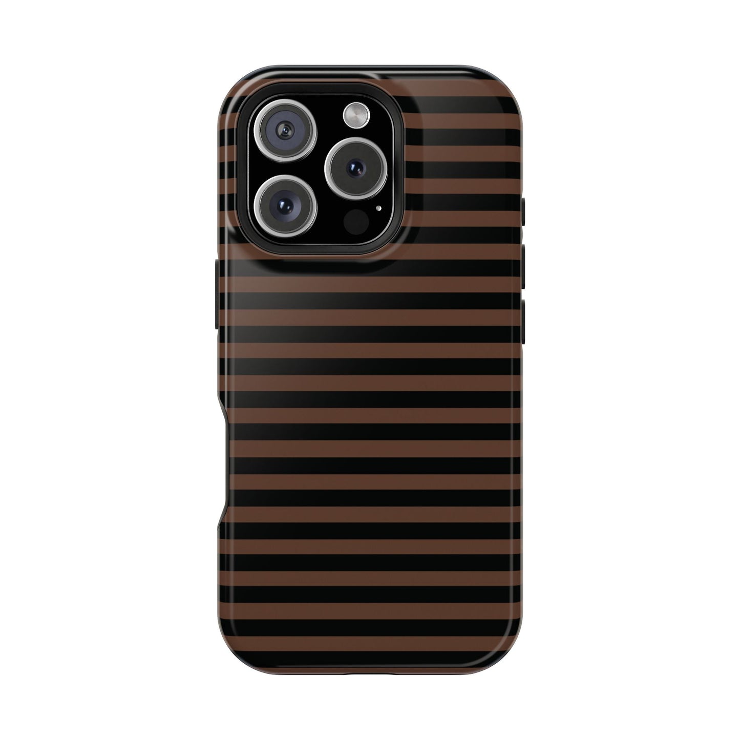 Brown Striped MagSafe Case