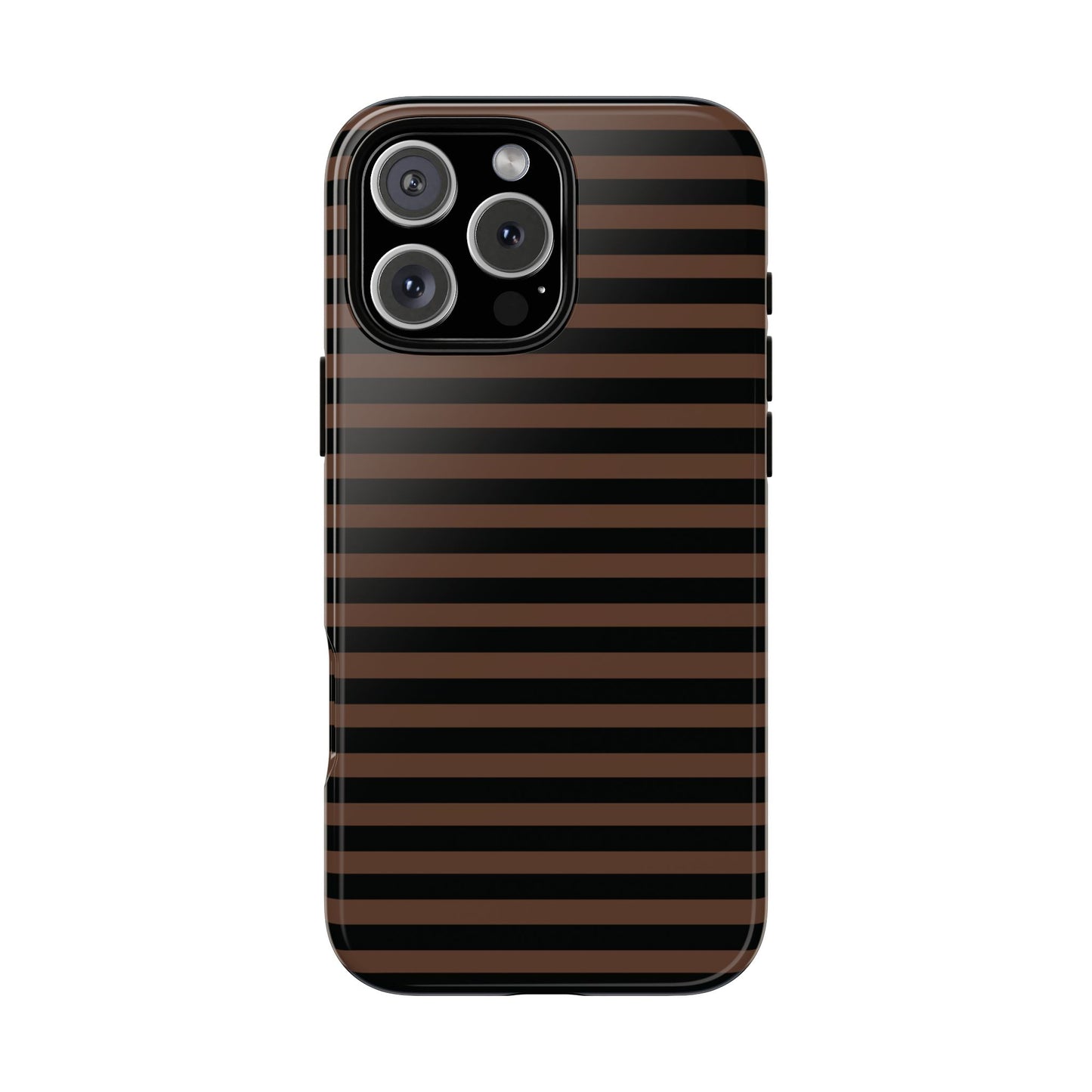 Brown Striped Tough Case