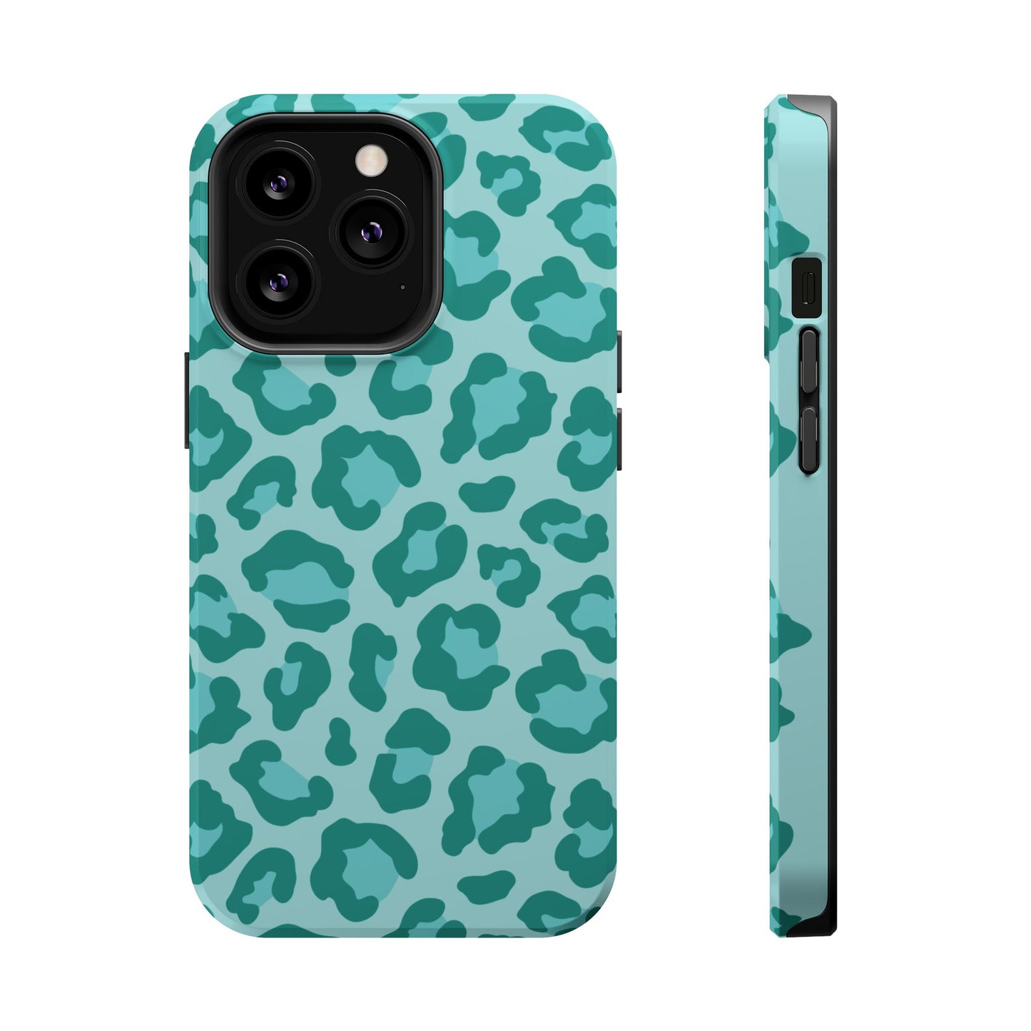 Teal Leopard MagSafe Case