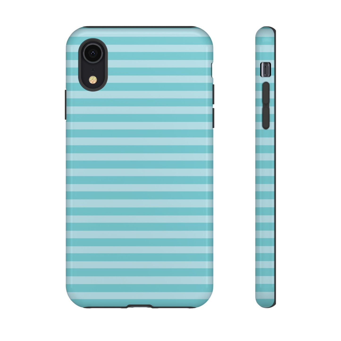 Teal Striped Tough Case