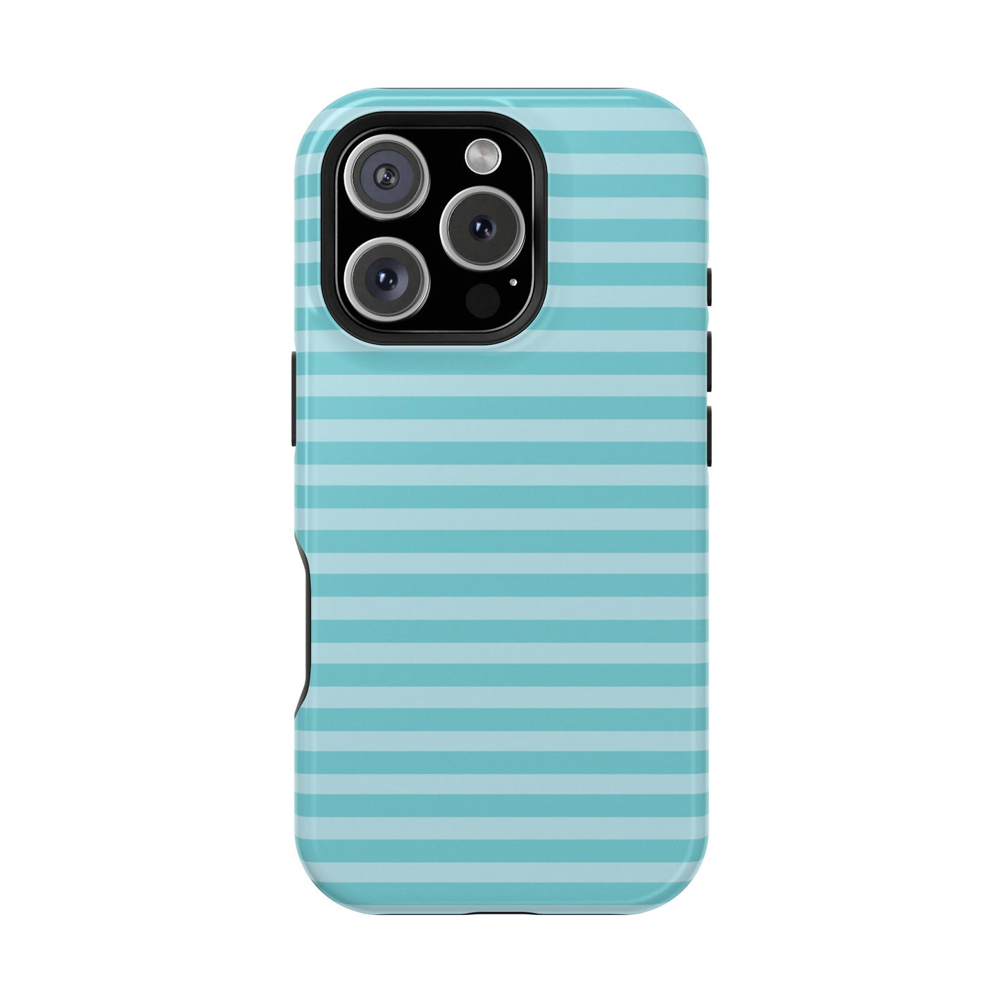 Teal Striped MagSafe Case