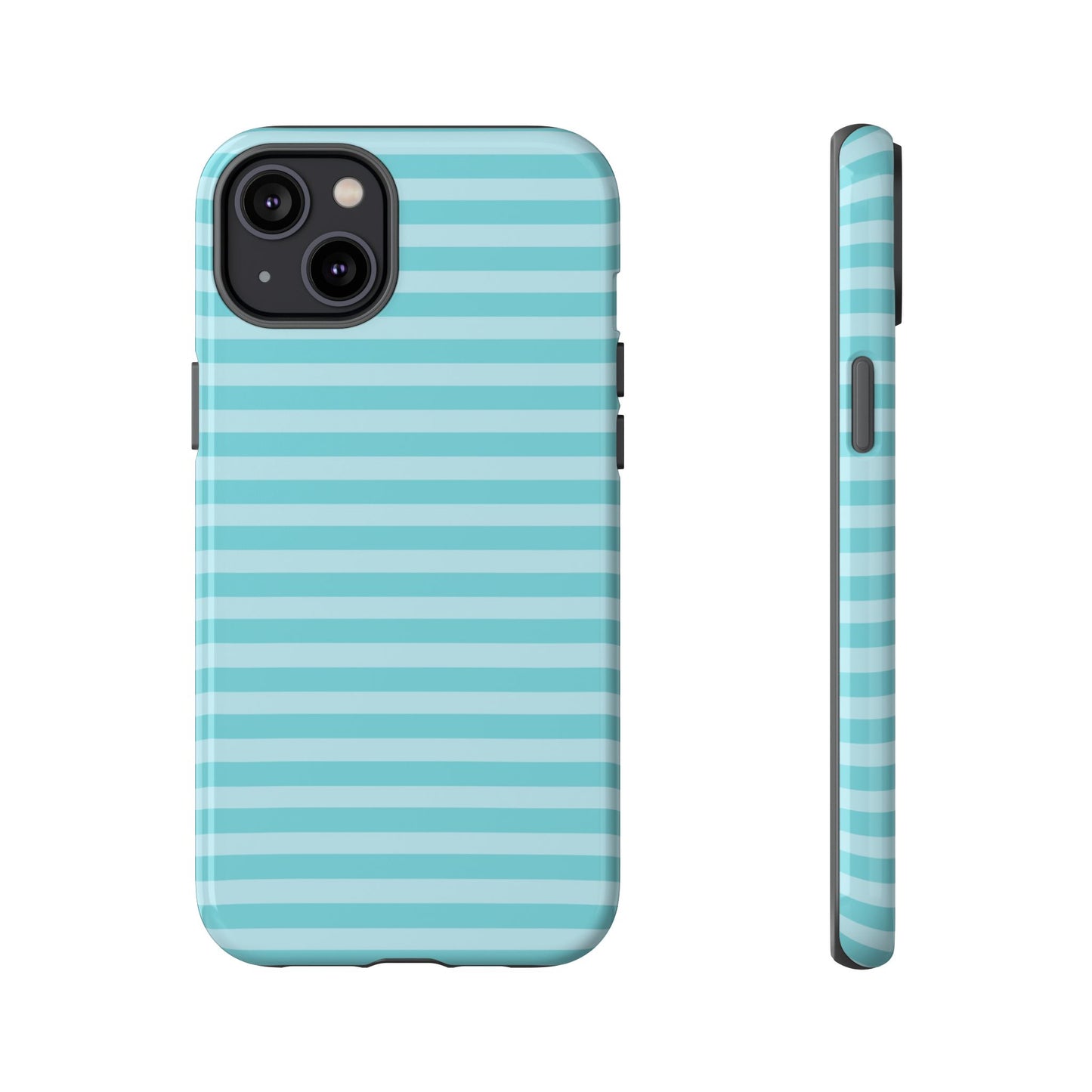 Teal Striped Tough Case