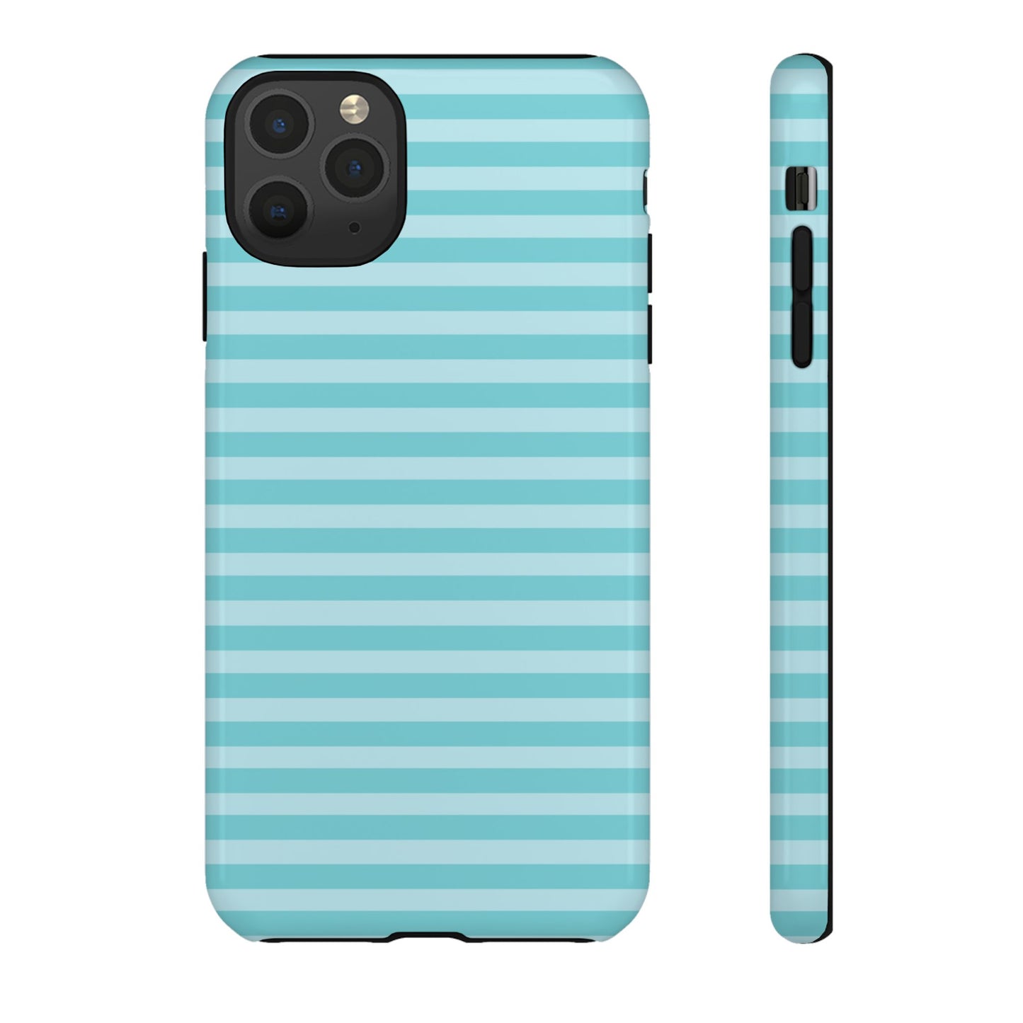 Teal Striped Tough Case