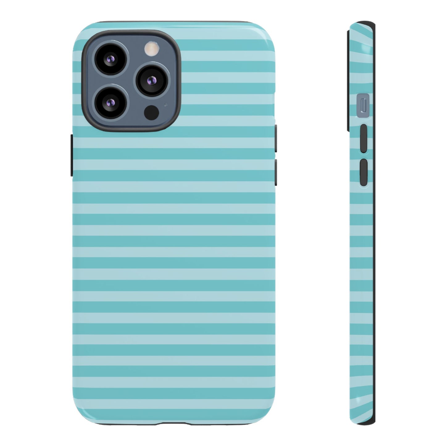 Teal Striped Tough Case