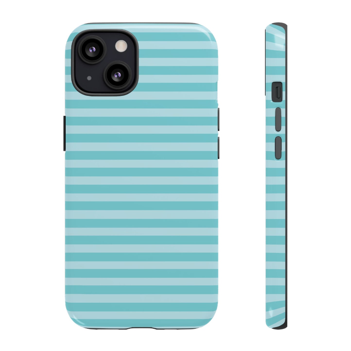Teal Striped Tough Case